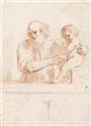 GIOVANNI FRANCESCO BARBIERI, CALLED IL GUERCINO (CIRCLE OF) (Cento 1591-1666 Bologna) Two red chalk drawings.